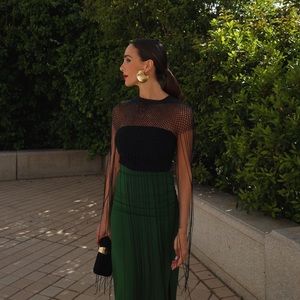 BLOGGERS FAV ZARA BEADED FRINGE TOP